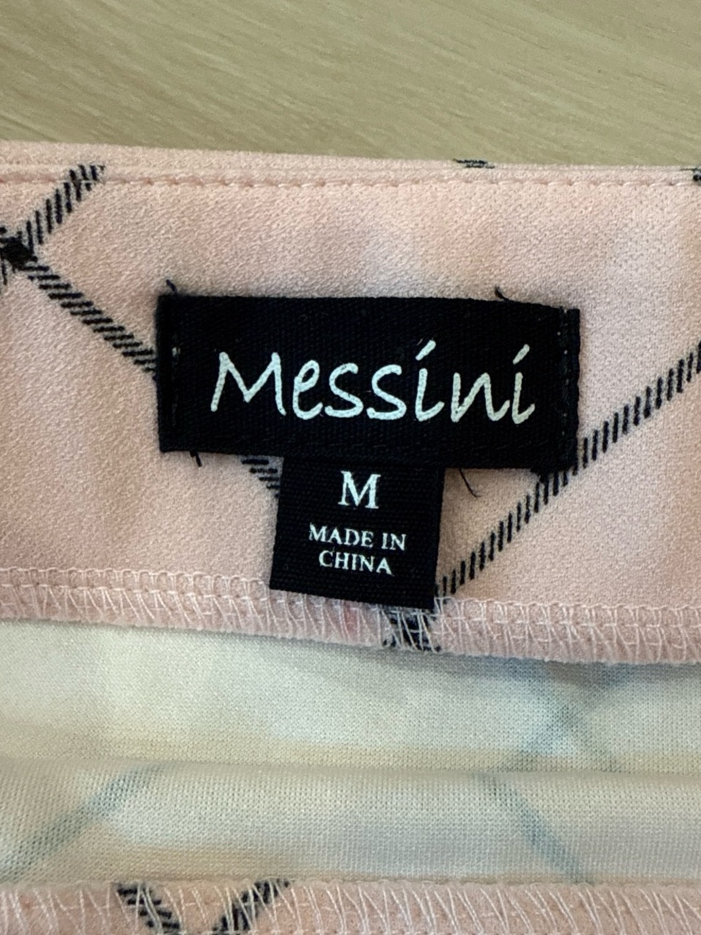 Pink Plaid Mini Skirt with Decorative Buttons - Picture 3 of 4